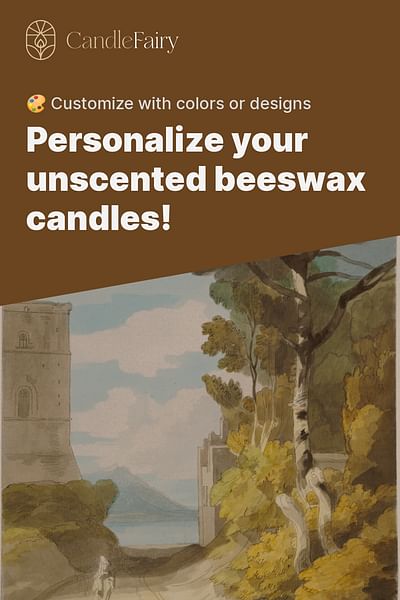 Personalize your unscented beeswax candles! - 🎨 Customize with colors or designs