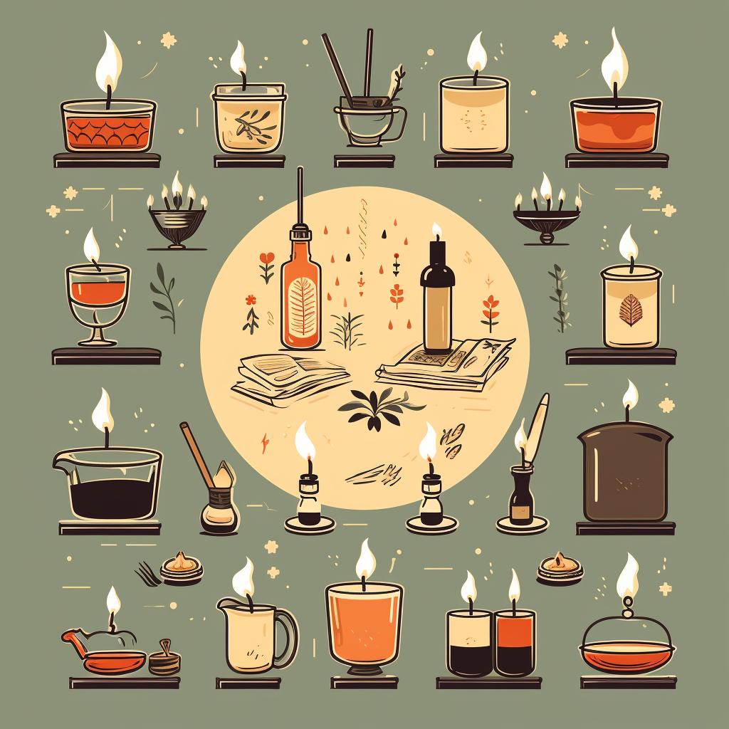 A selection of advanced candle making classes